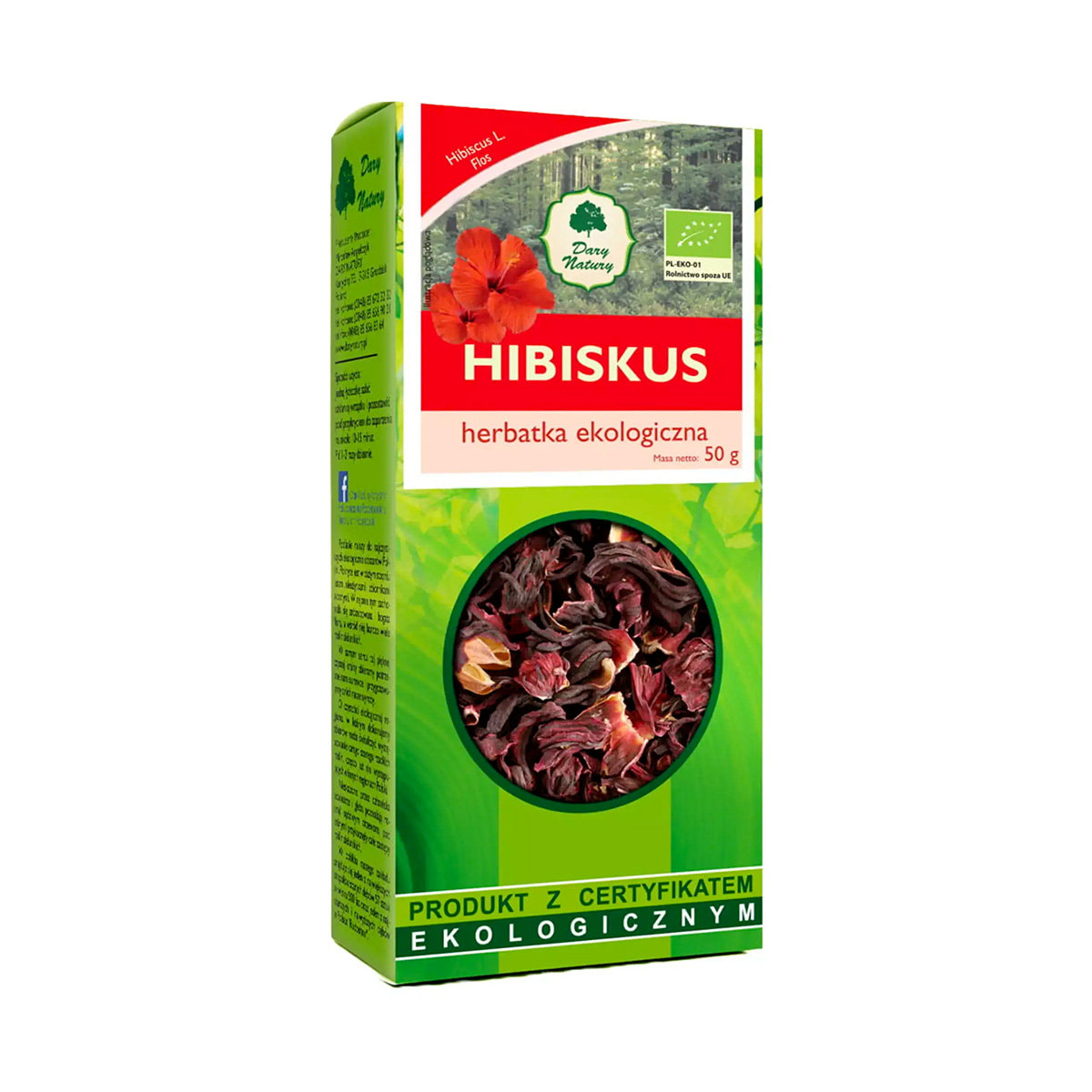 Dary Natury (h) (h): Owocowa Herbatka Hibiskus - 50 g