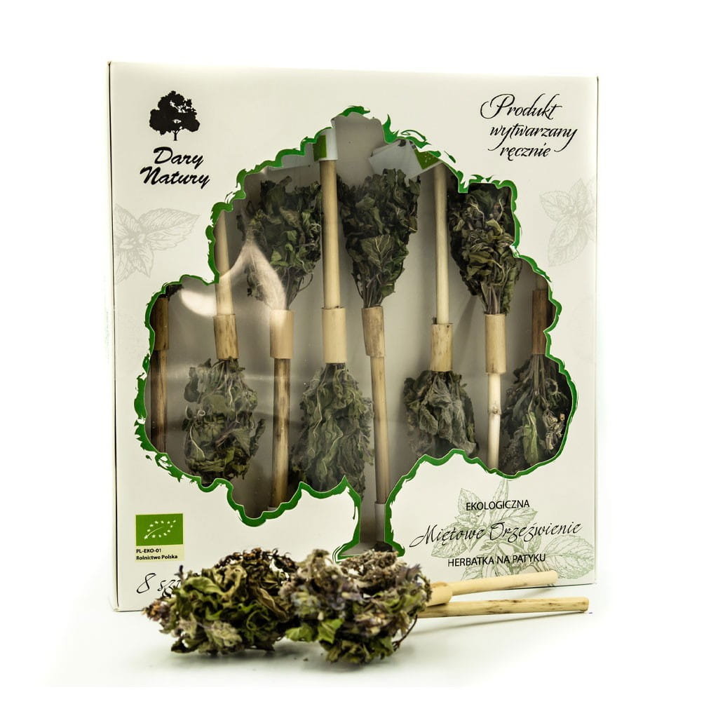 DARY NATURY - herbatki BIO HERBATKA NA PATYKU MIĘTOWE ORZEŹWIENIE BIO (8 x 3 g) - DARY NATURY BP-5903246862454