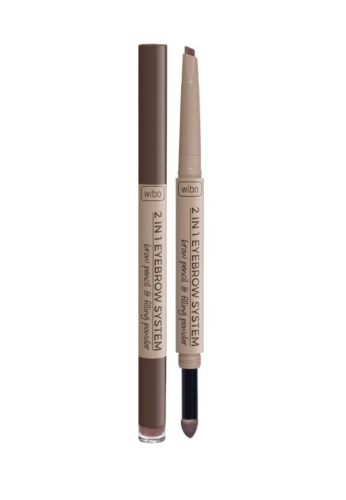 Wibo Wibo 2in1 Eyebrow System kredka i gąbka do brwi 1