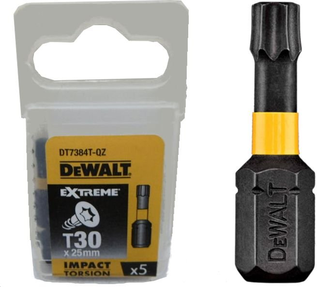 Dewalt DeWALT bity T30 Extreme Impact Torsion, 5 sztuki, 50 MM, dt7398t-QZ DT7398T-QZ