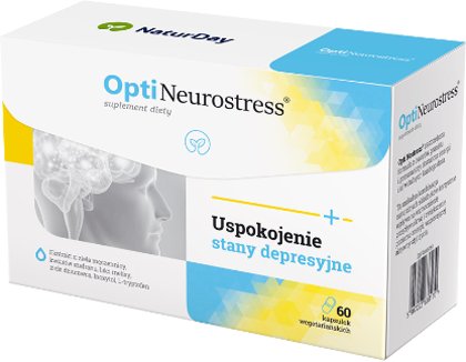 NaturDay OptiNeurostress - uspokojenie, stany depresyjne - 60 kaps.