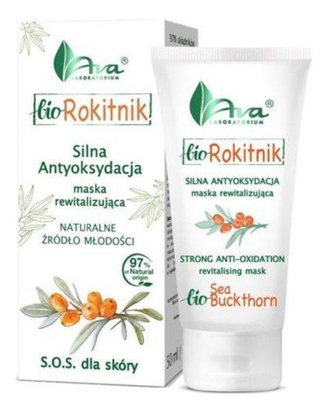 Ava Labolatorium Bio Rokitnik maska rewitalizująca do twarzy Silna Antyoksydacja 50ml