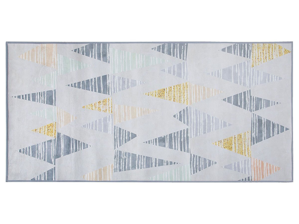 Beliani Dywan 80 x 150 cm szaro-żółty YAYLA