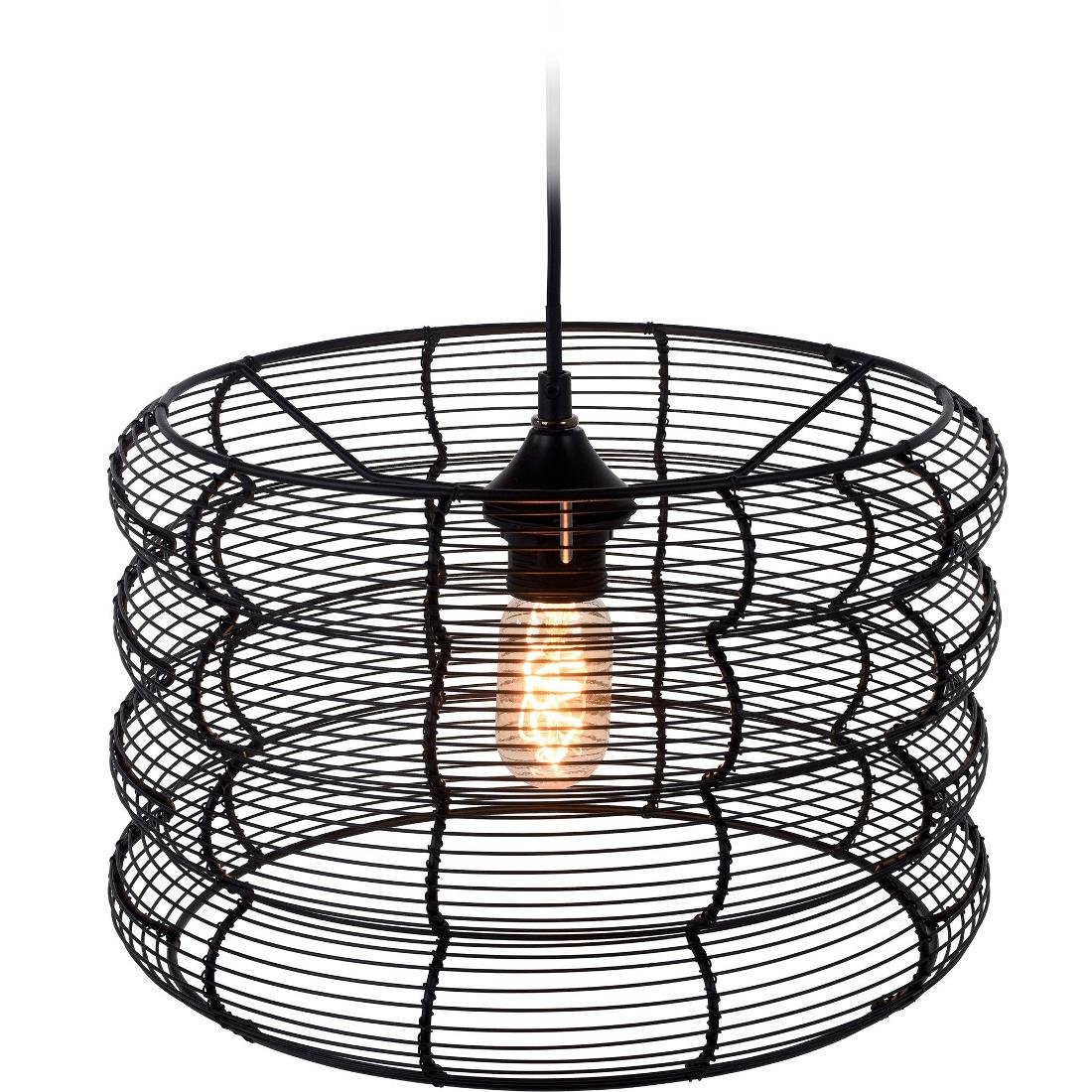 Home Styling Collection Lampa sufitowa okrągła 34 cm czarna HX9400000