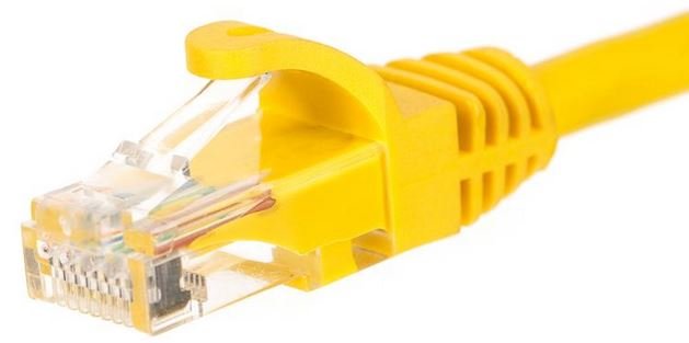 Patchcord UTP 5e NETRACK BZPAT10UY, 10 m żółty