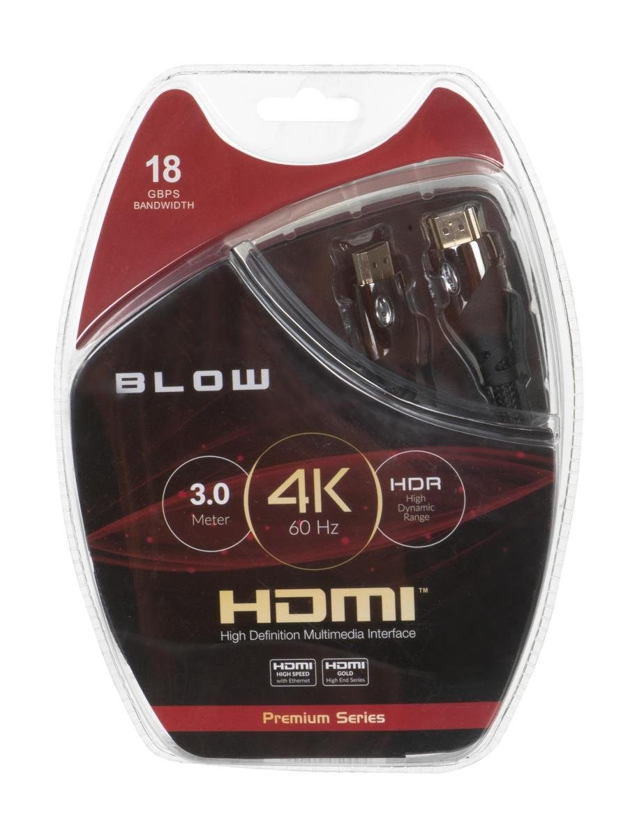 BLOW Kabel HDMI HDMI 3m Czarny 92-641#