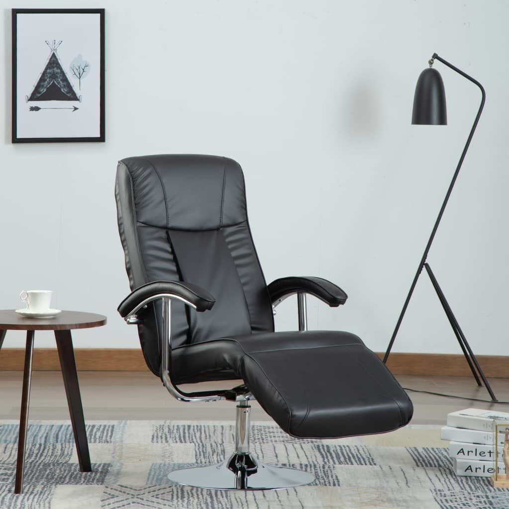 Fotel telewizyjny VIDAXL, czarny, 68x137x104 cm