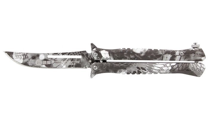 K25 Nóż motylek K25 02142 Balisong Black Phyton 01RU02142