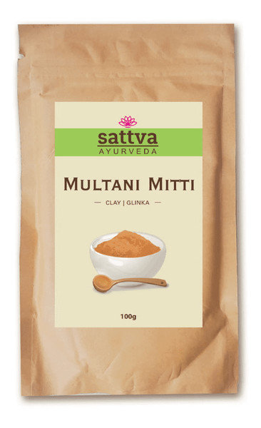 Sattva Sattva Clay rozjaśniająca glinka do twarzy multani mitti 100g