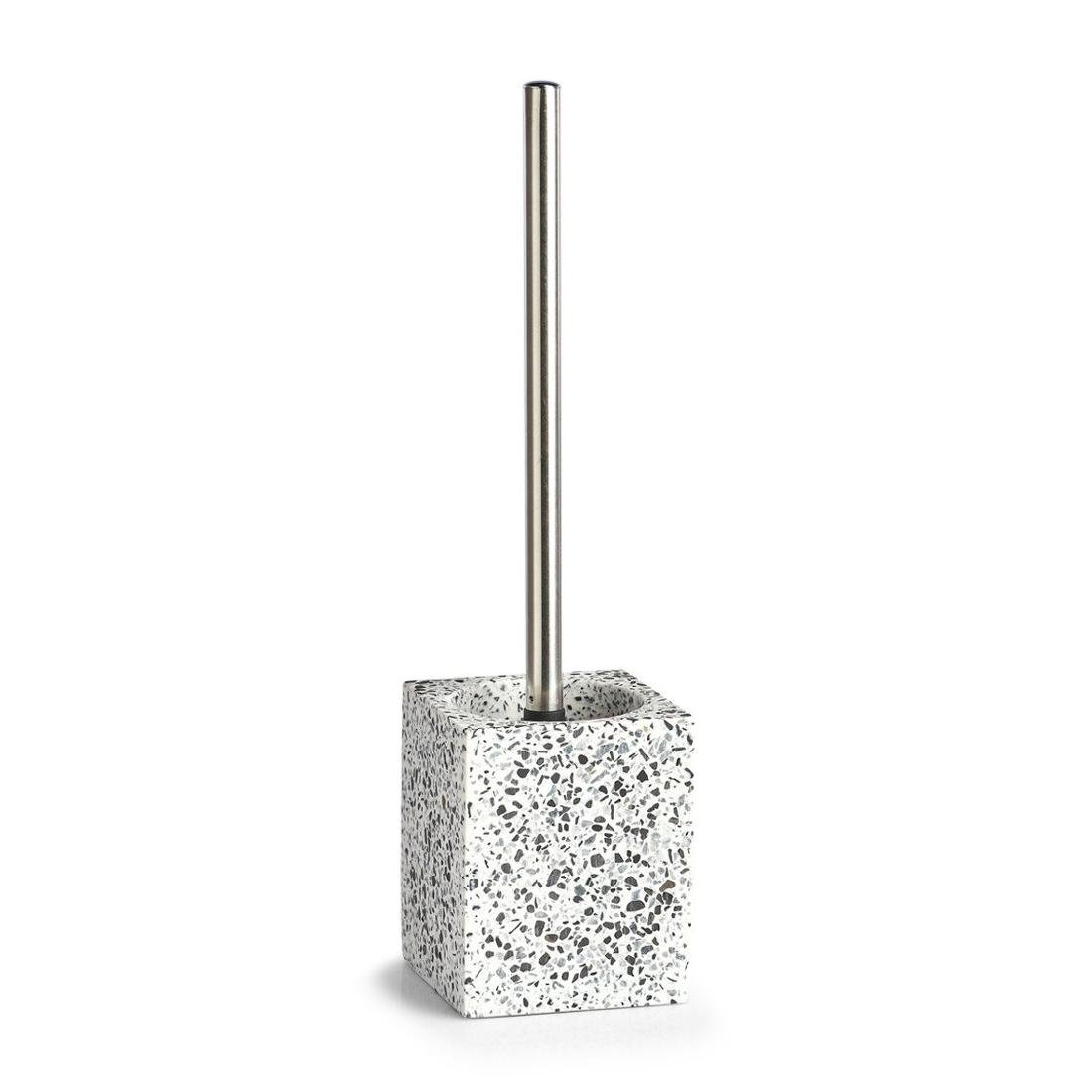 Zeller Pojemnik na szczotkę wc TERRAZZO + szczotka polyresin 18855