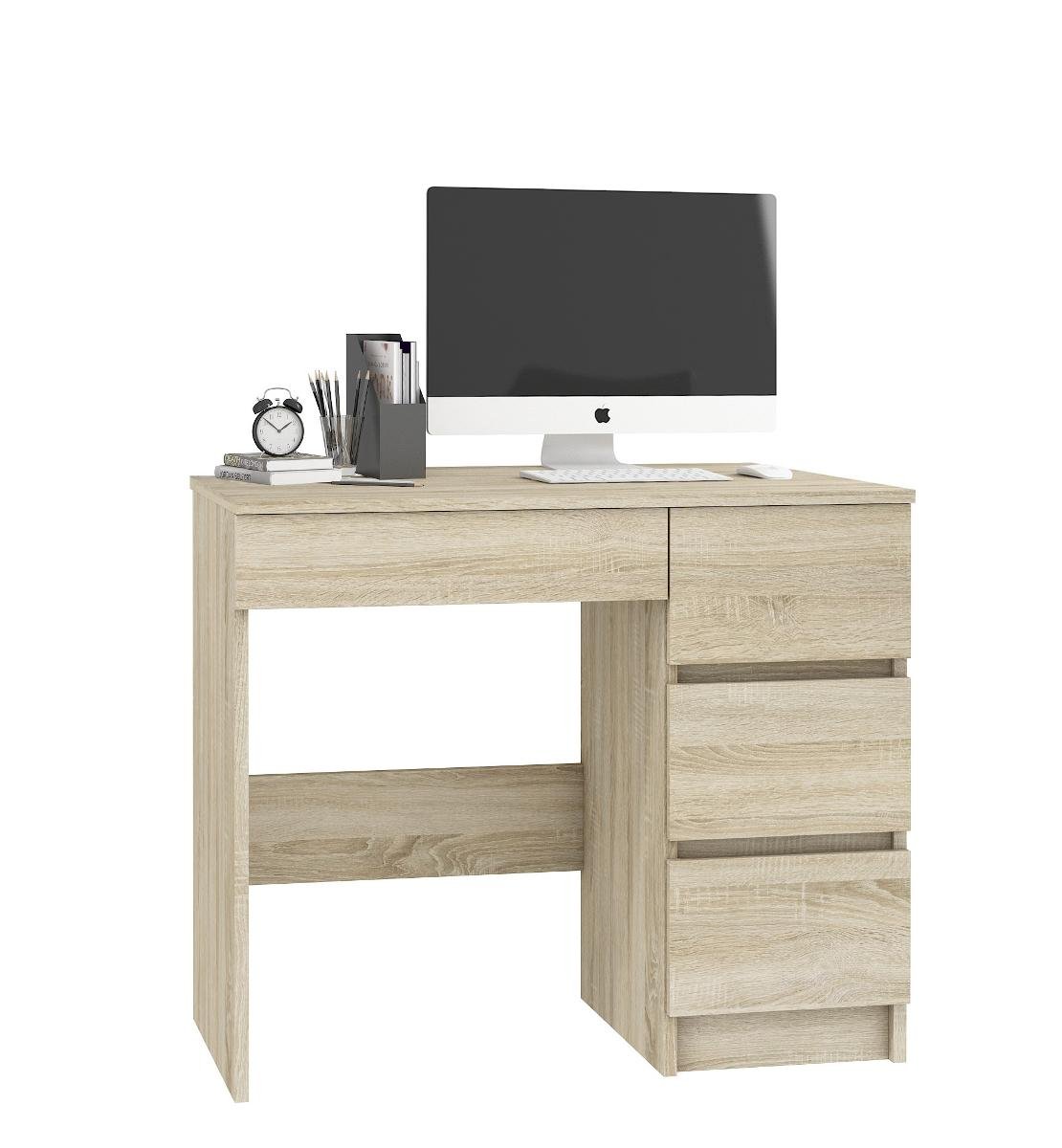 FABRYKA MEBLI AKORD, Biurko AKORD A-7 prawe, dąb sonoma, 77x90x50 cm