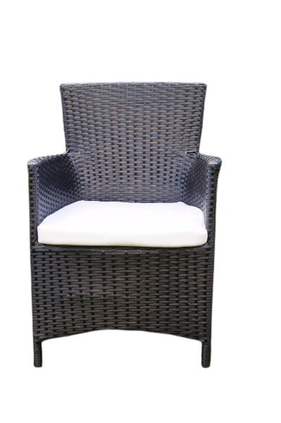 Bello Giardino Krzesło ogrodowe z czarnego technorattanu MS.002.003.KR