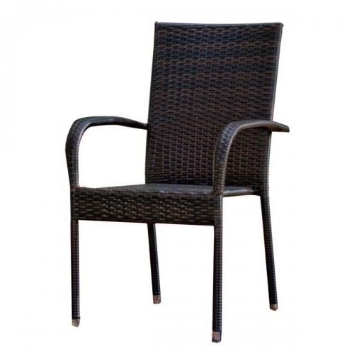 Bello Giardino Krzesło tarasowe czarny technorattan KR.004.003