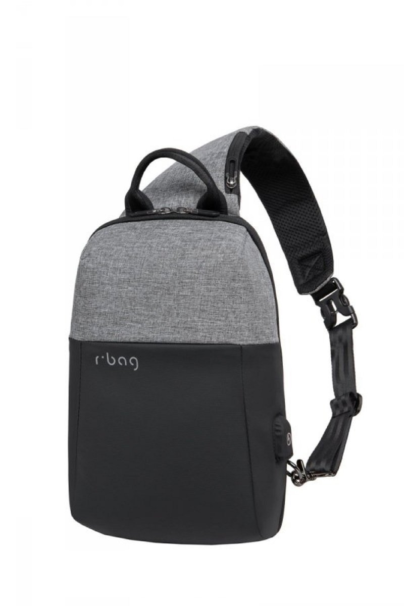 R-bag Plecak męski na tablet z USB Magnet Gray