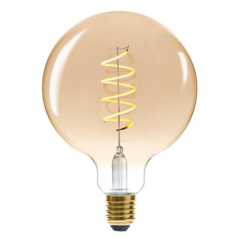 Atmosphera Żarówka dekoracyjna LED SOFT AMBER G125 4W kolor szary B07V8CHJMK