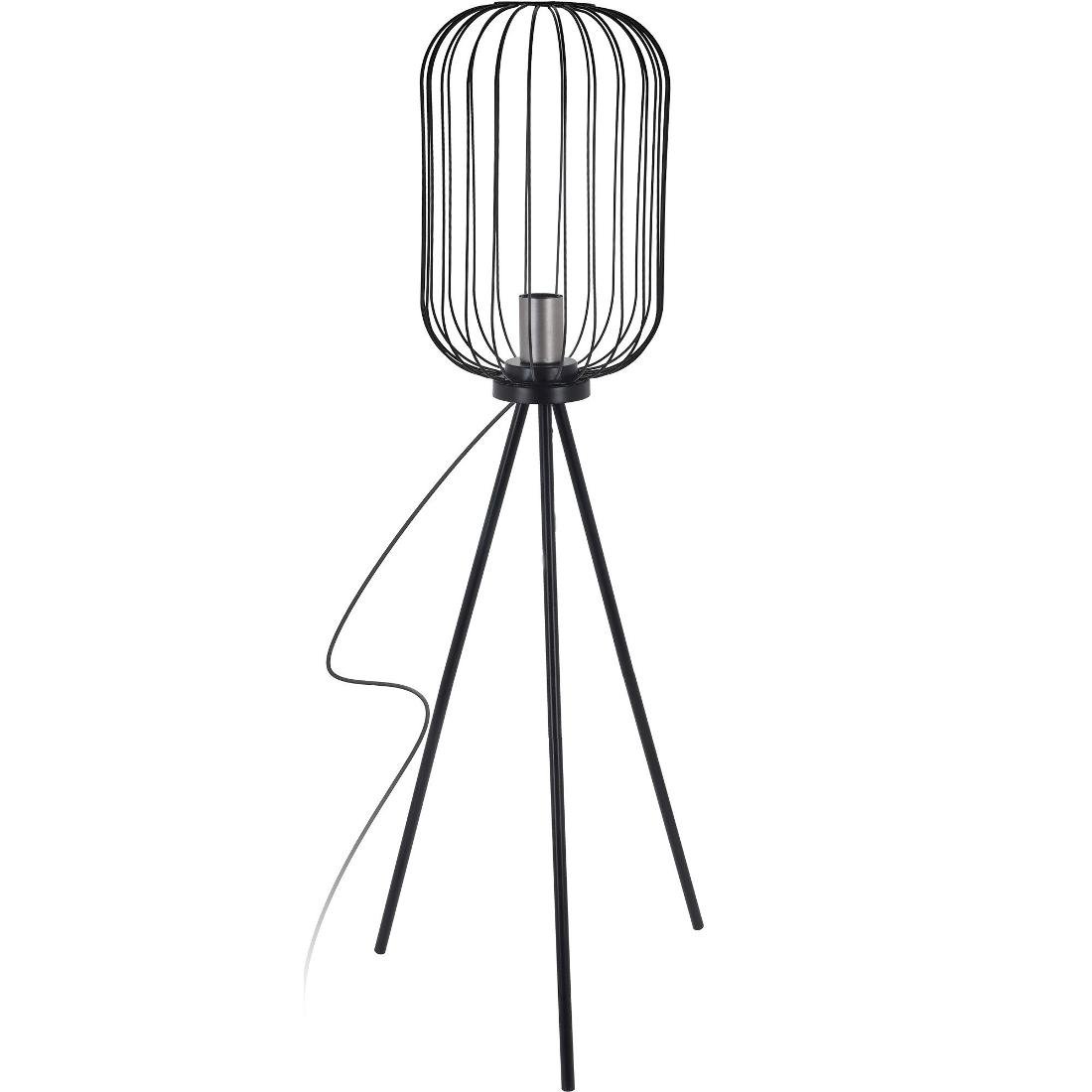 Home Styling Collection Lampa metalowa trójnożna 102 cm czarna HZ1600550