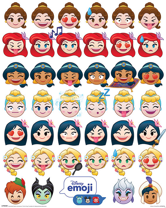 Pyramid Posters Disney Emoji (Princess Emotions) - plakat 40x50 MPP50728