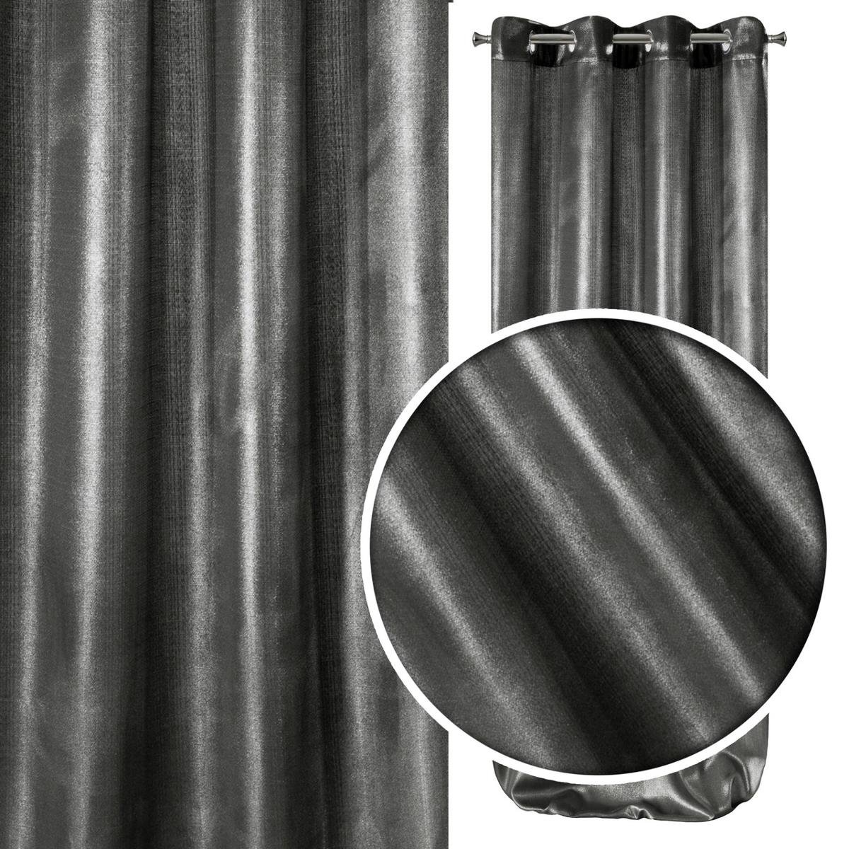 Eurofirany Zasłona Sasha 140x250 Stalowa ex-zas-sasha-sta+sr-140x250-prze