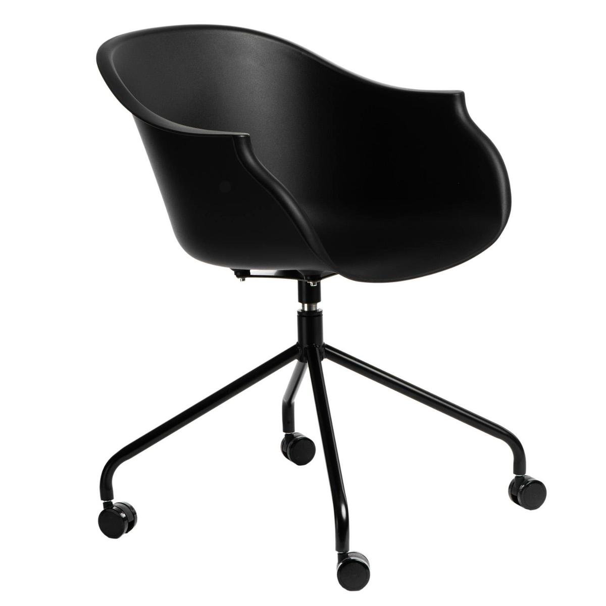 D2.Design Krzesło na kółkach Roundy czarne 162514