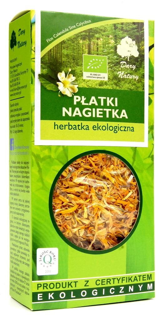 Dary Natury HERBATKA PŁATKI NAGIETKA BIO 25 g -