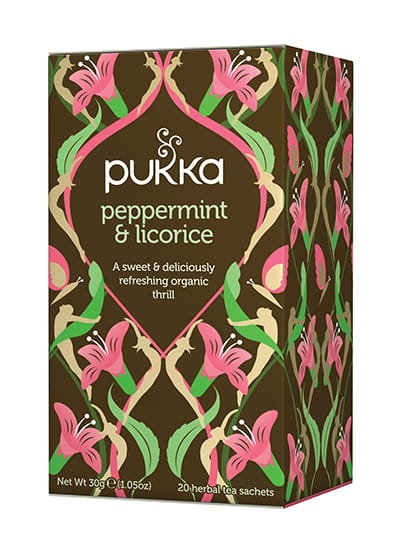 Pukka Herbata Peppermint & Licorice Bio 20 Saszetek