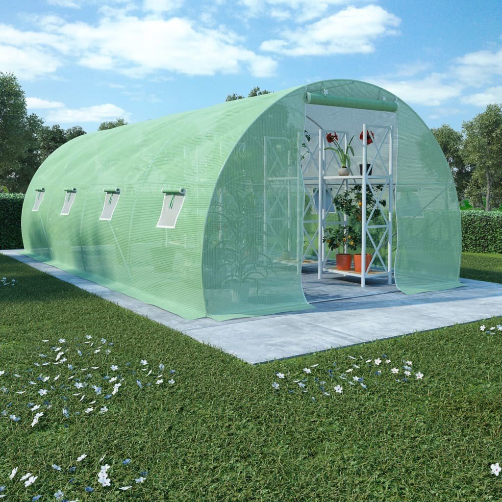 vidaXL Szklarnia ogrodowa, stalowa konstrukcja, 18 m, 600x300x200 cm