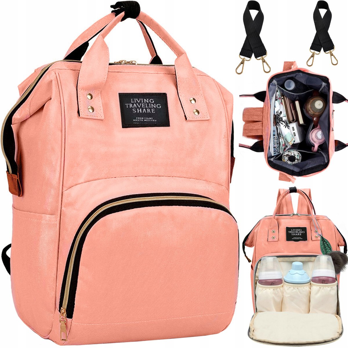 Torba do Wózka Plecak Organizer dla Mamy Taty 3w1 ISO TRADE