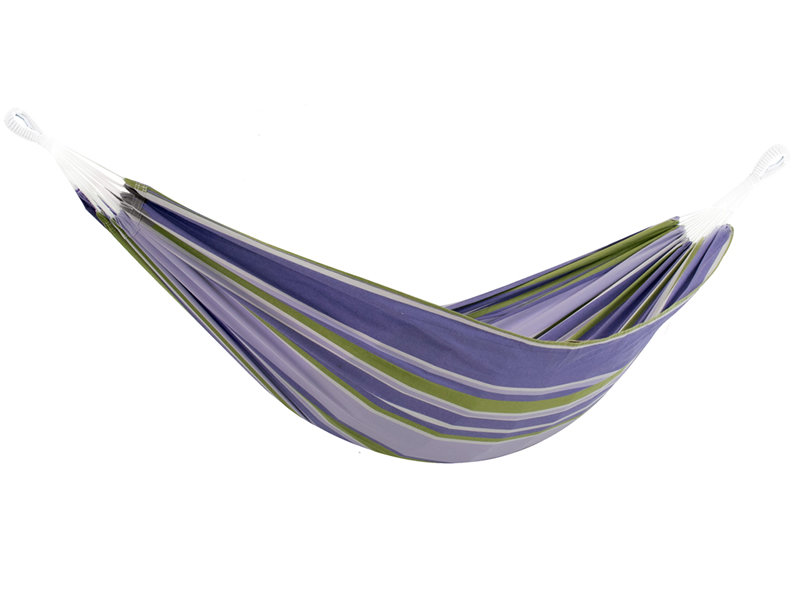 Hamak dwuosobowy VIVERE Brazilian, fioletowo-zielony, 366x160 cm