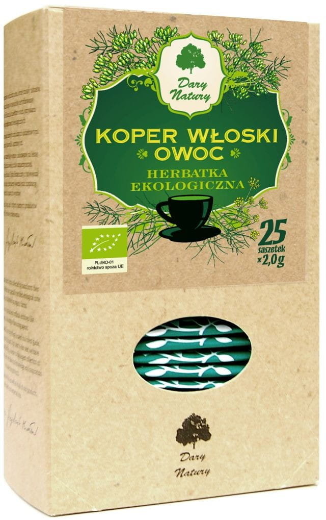 Dary Natury HERBATKA Z OWOCU KOPRU WŁOSKIEGO BIO (25 x 2 g) -