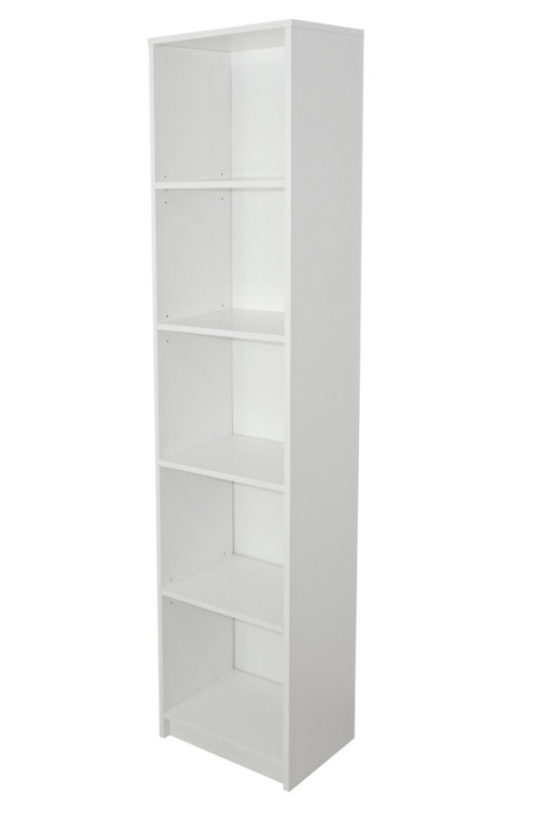 Regał SARA MEBLE Ewa, biały, 182x40x30 cm