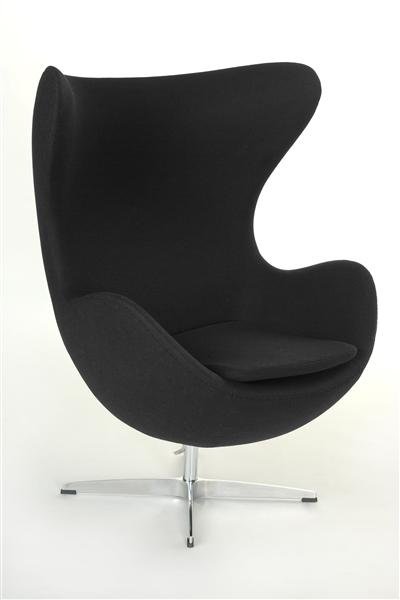 D2.Design Fotel Jajo czarny kaszmir 1 Premium 18081