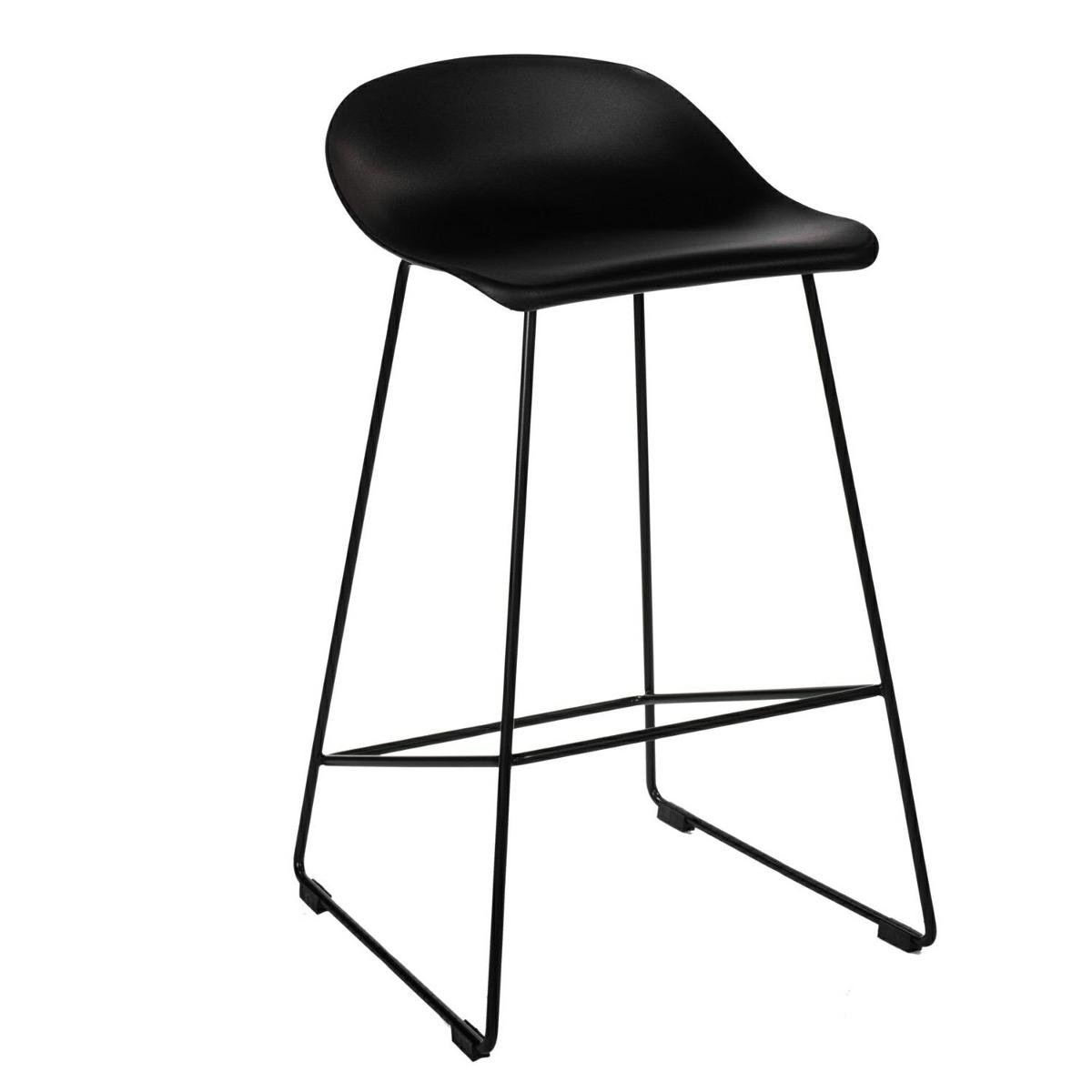 DKWADRAT Krzesło barowe Molly czarne Low 162952