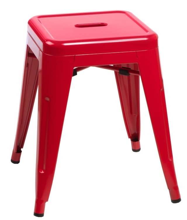 D2.Design Stołek barowy ParisBack czerwony 5902385717212
