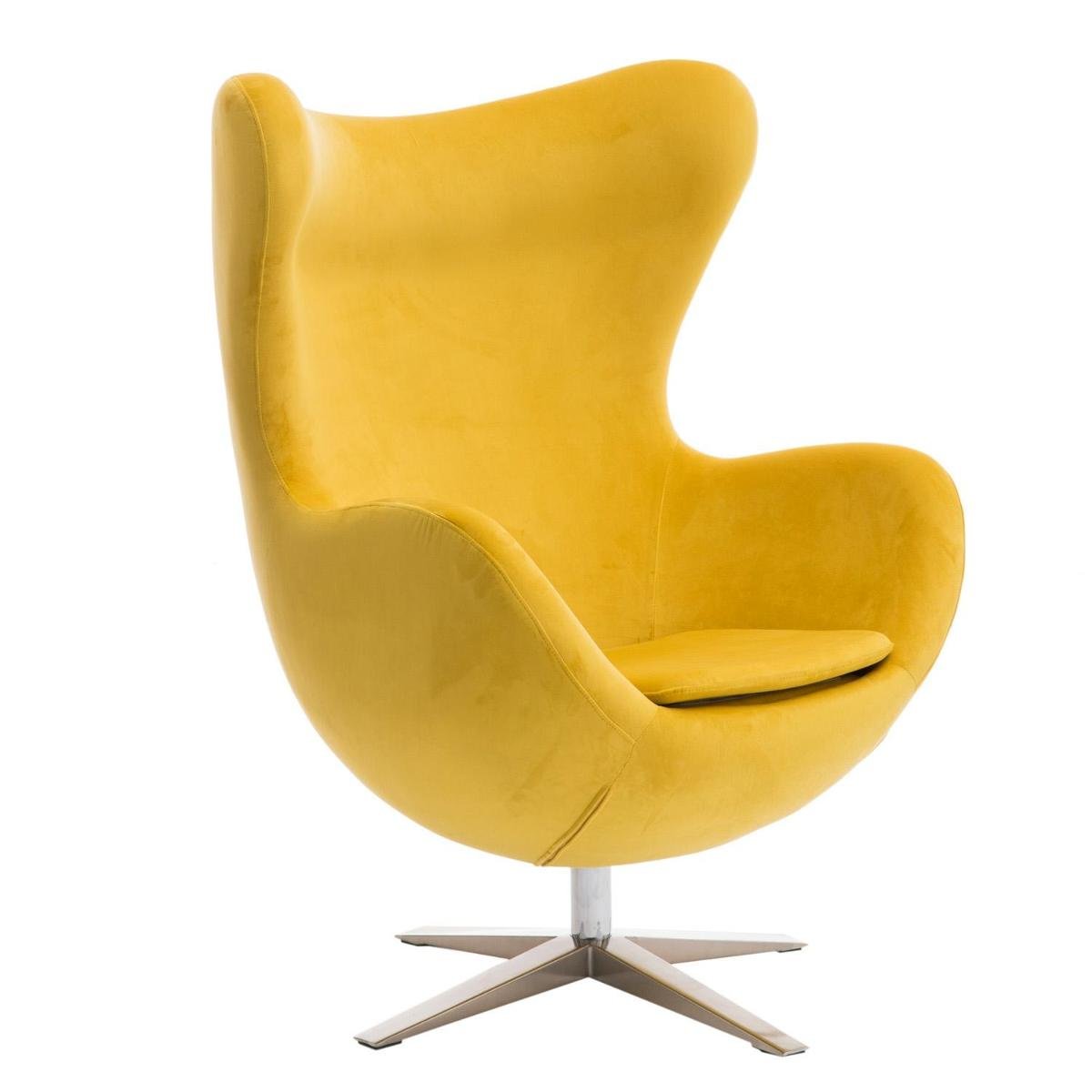 D2.Design Fotel Jajo Velvet żółty 165262