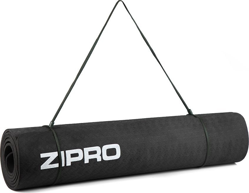 Mata do ćwiczeń Zipro TPE 6mm czarna
