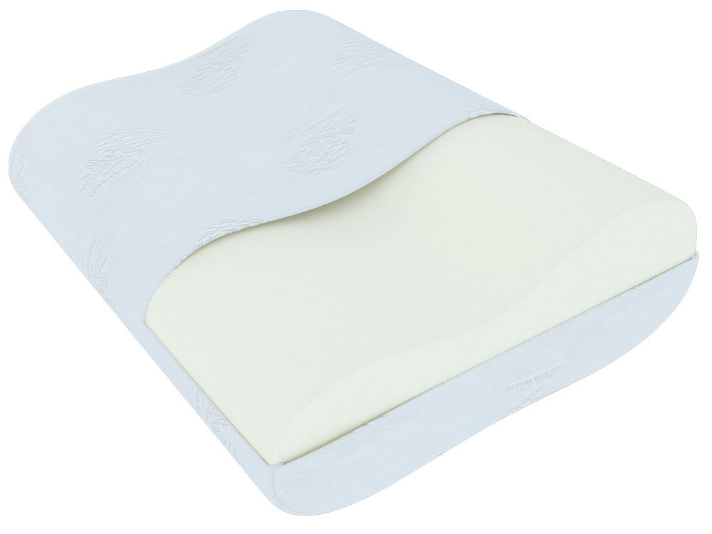 ŚpijZdrowo Poduszka Flora Bamboo biała 11x50x33cm