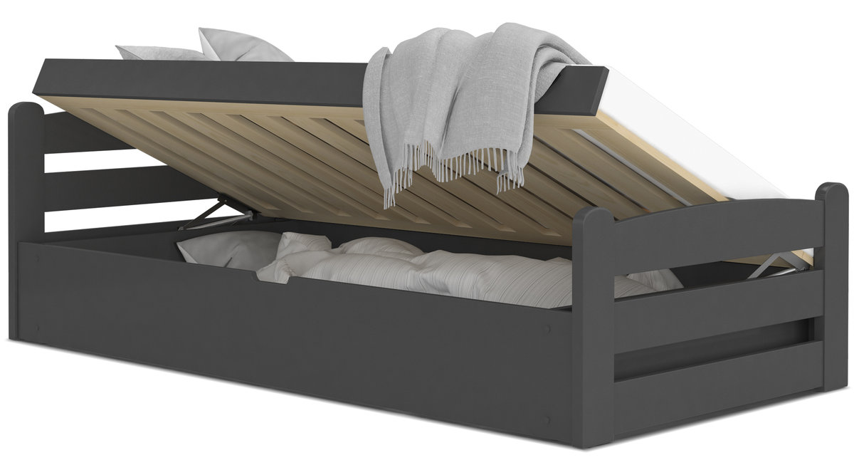 Łóżko 90x200 + materac podnoszone DAWID