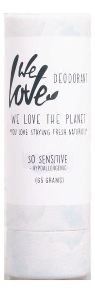 We Love the Planet So Sensitive - Naturalny dezodorant w sztyfcie kartonowym z olejkami eterycznymi, We Love the Planet C821-5551D