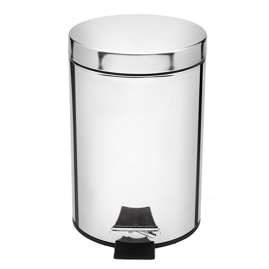 FENIKS TADAR Srebrny 3L Stalowy Nierdzewny Pojemnik + Pokrywa na Pedał