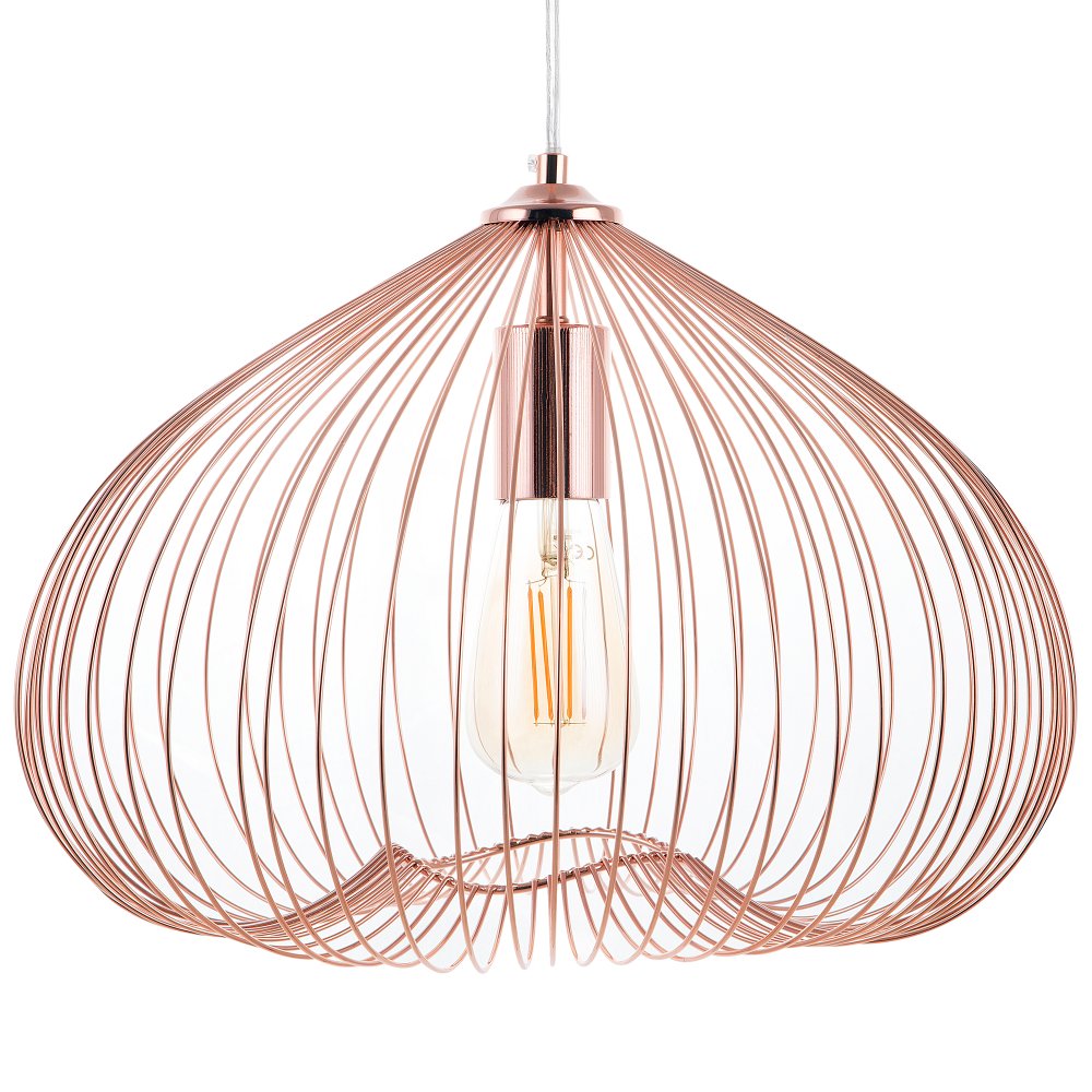 Lampa Wisząca Metalowa Miedziana Tordino