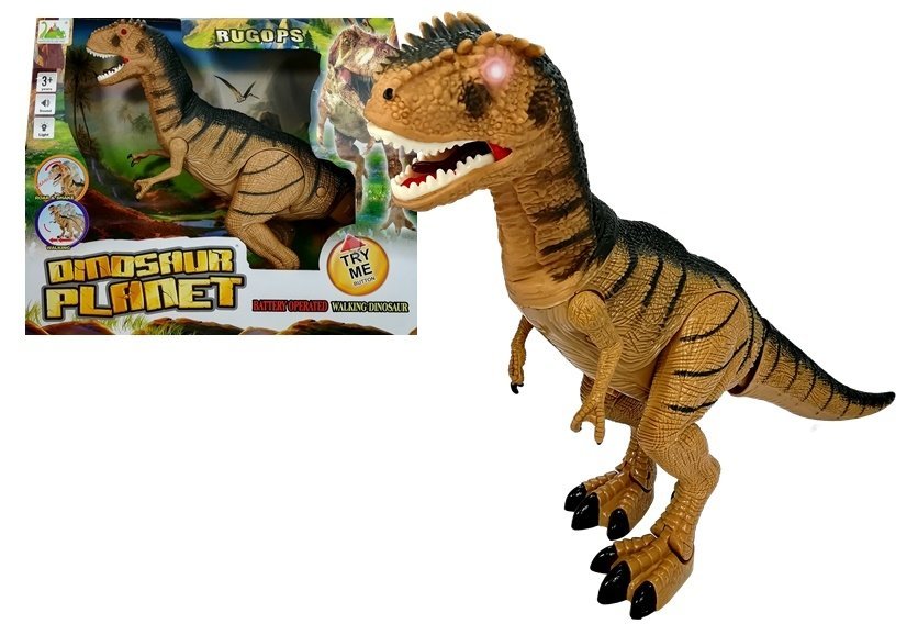 LEANToys Dinozaur Tyranozaur Porusza się Ryczy Świeci 4552