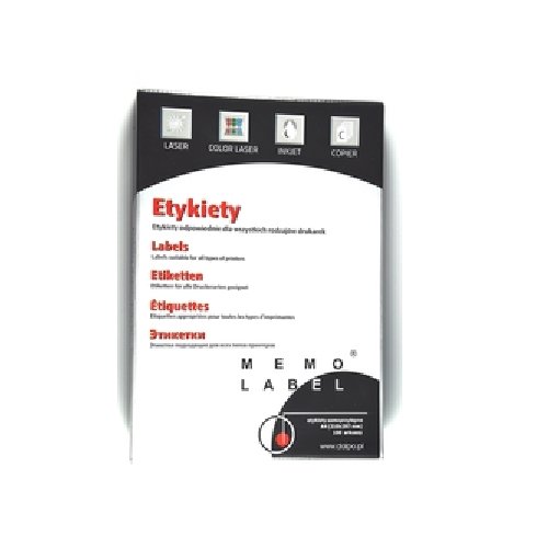 Arkusze samoprzylepne - etykiety, A4, 100 arkuszy