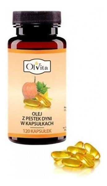 OlVita olej z pestek dyni w kapsułkach 120 kapsułek
