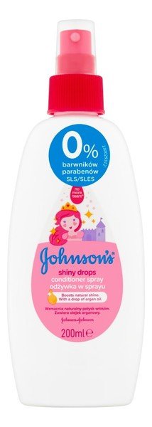 Johnson&Johnson Baby Shiny Drops Odżywka w sprayu do włosów dla dzieci 200ml