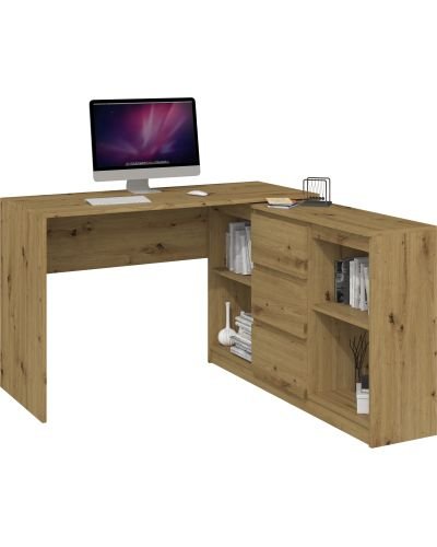 Art TopEshop Biurko TopEshop NAROŻNE BIURKO PLUS KOMODA 2D3S DĄB ARTISAN PLUS 2D3S KPL