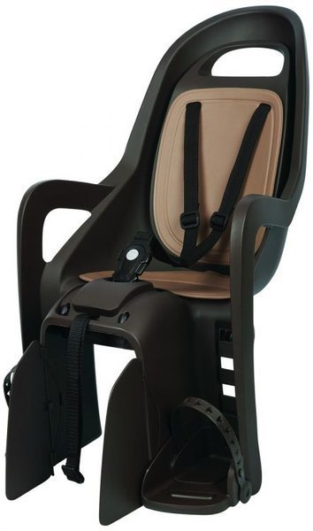 Polisport, Fotelik rowerowy, Groovy Maxi Plus FF 29, ciemny brąz-brąz