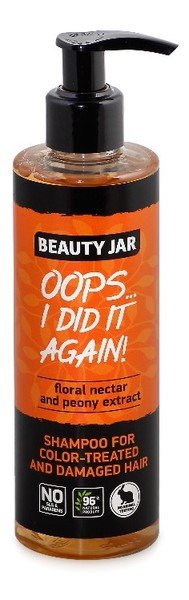 Beauty Jar Beauty Jar OOPSI DID IT AGAIN! Szampon dla włosów zniszczonych i farbowanych 250ml