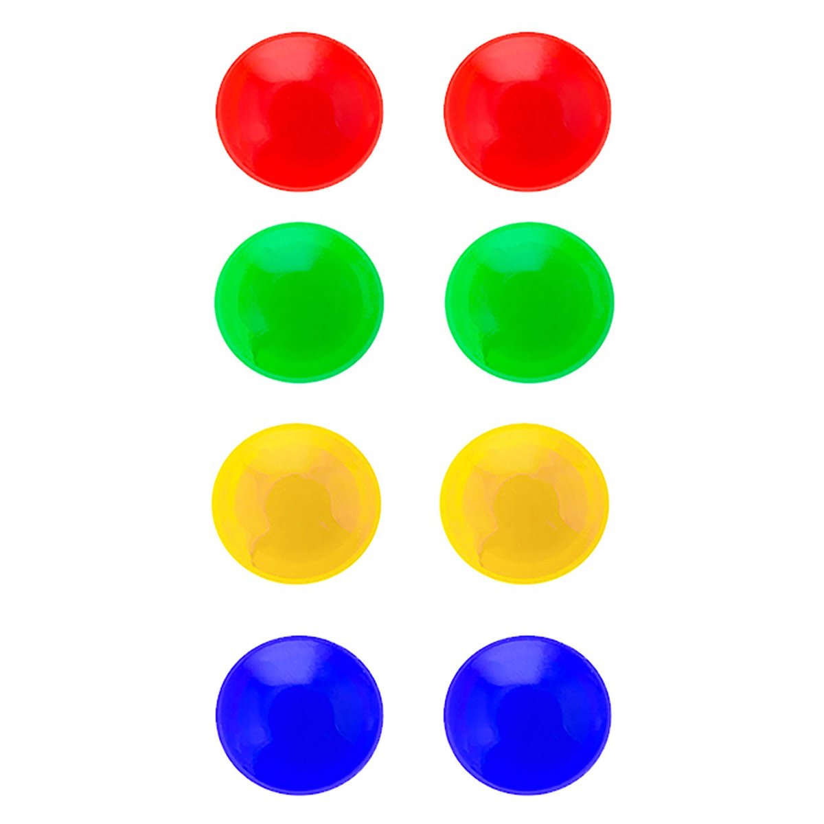 SPRINGOS SPRINGOS Kolorowe okrągłe magnesy do tablic magnetycznych 8 szt
