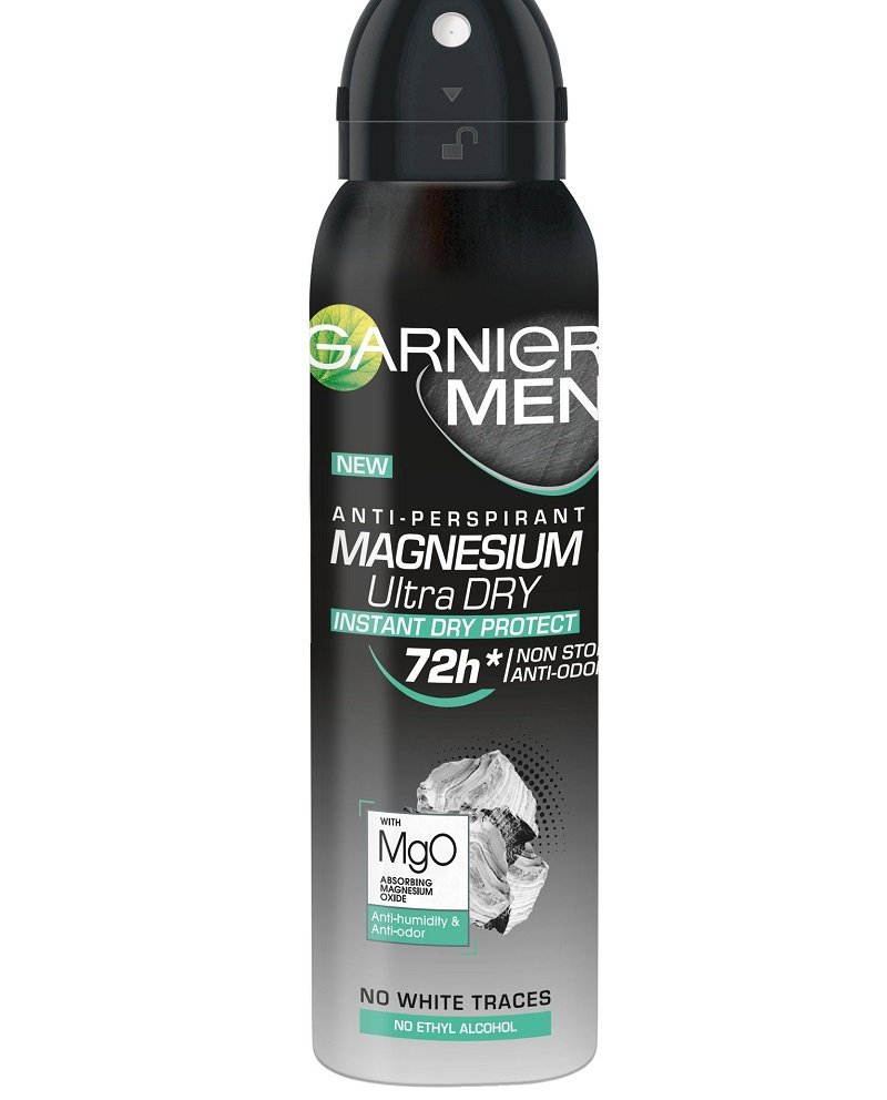 Garnier MEN - ANTI-PERSPIRANT MAGNESIUM ULTRA DRY - Antyperspirant w spray`u dla mężczyzn GARWUME