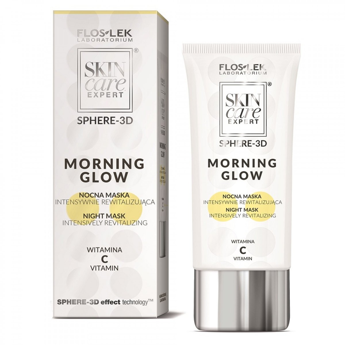 Flos-Lek Skin Care Expert Sphere-3D Nocna Maska intensywnie rewitalizująca Morning Glow 50ml